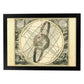 Láminas con mapa astronomico antiguo. Poster de mapa astrologico en-Artwork-Nacnic-A3-Marco Negro-Nacnic Estudio SL