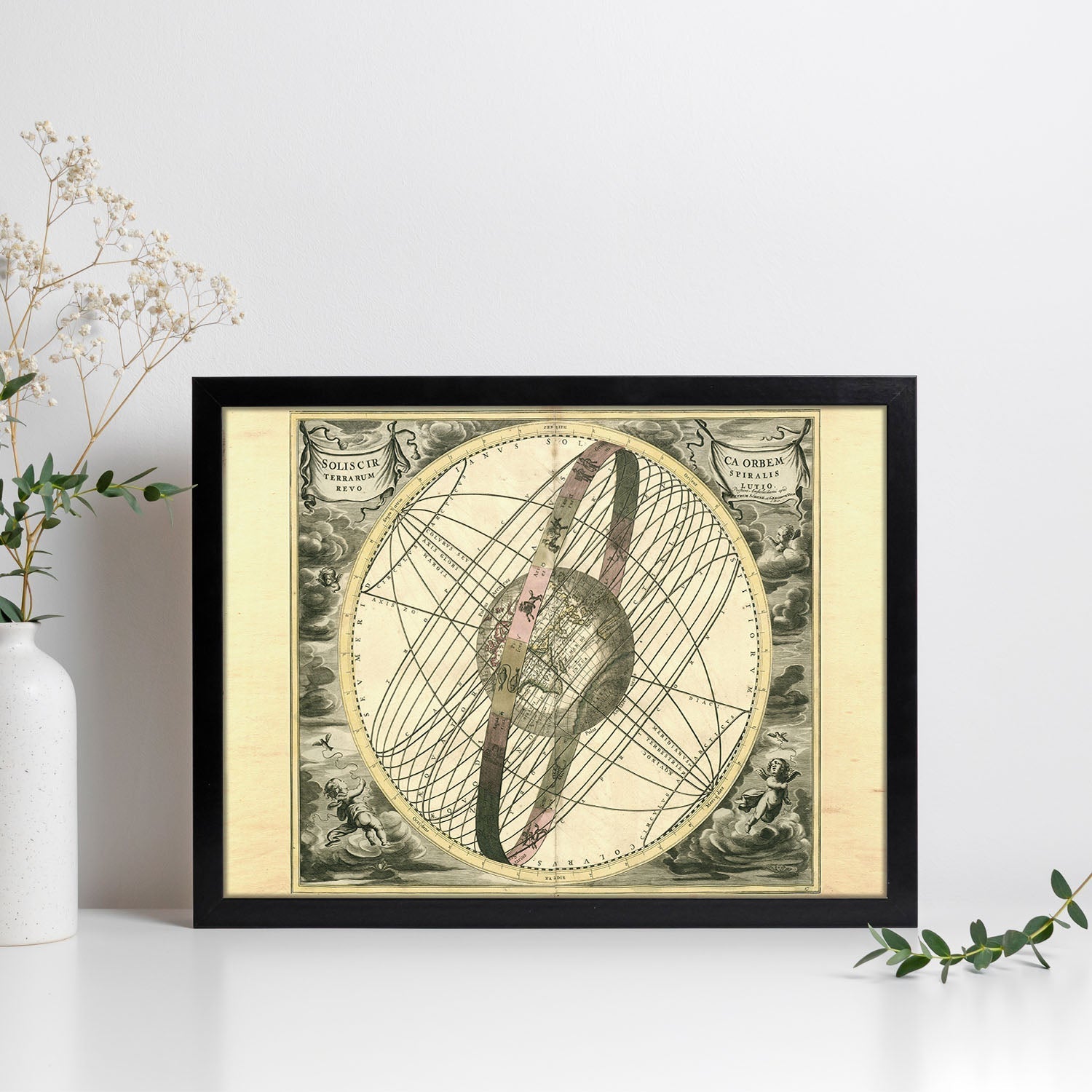 Láminas con mapa astronomico antiguo. Poster de mapa astrologico en-Artwork-Nacnic-Nacnic Estudio SL