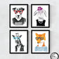 láminas de Animales ,en tamaño Varios Poster papel 250 gr alta calidad. (A4, Animales Hipsters)-Artwork-Nacnic-Nacnic Estudio SL