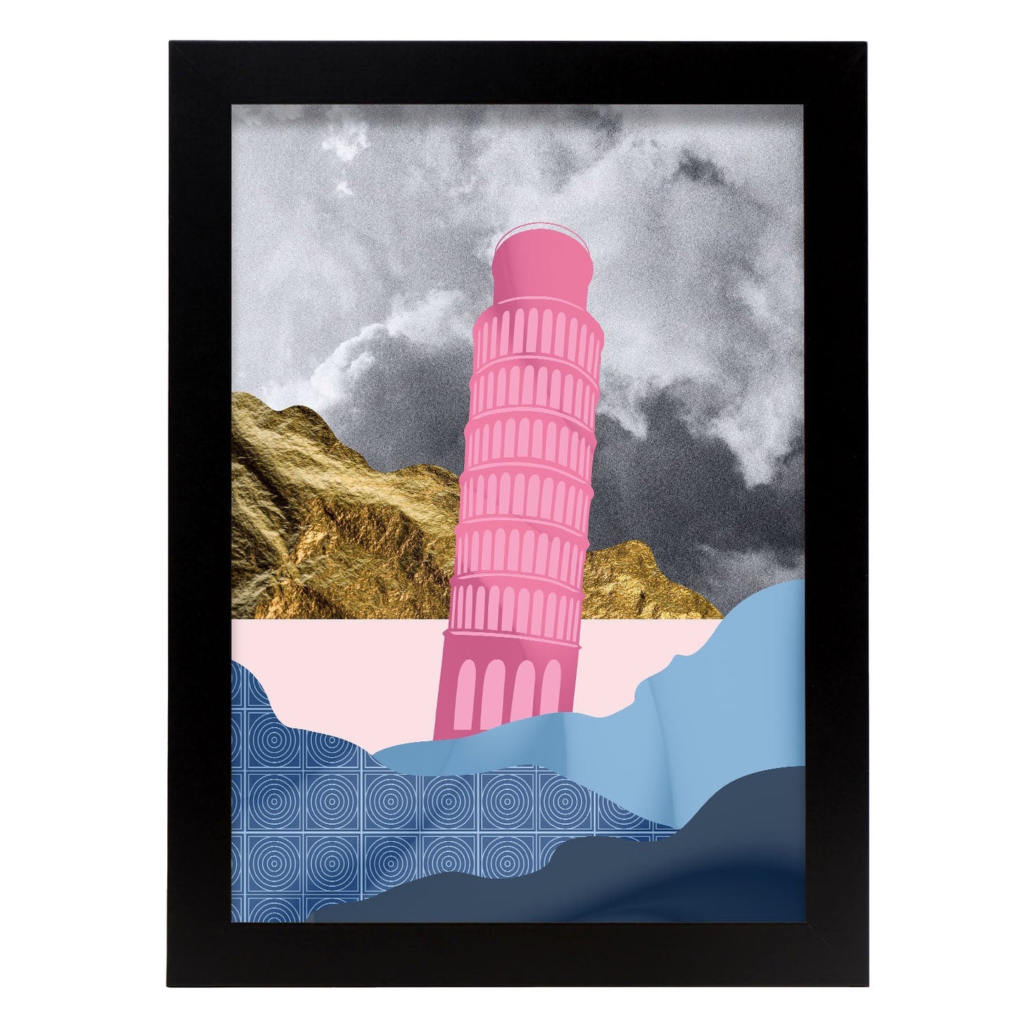 Leaning Tower of Pisa-Artwork-Nacnic-A4-Sin marco-Nacnic Estudio SL