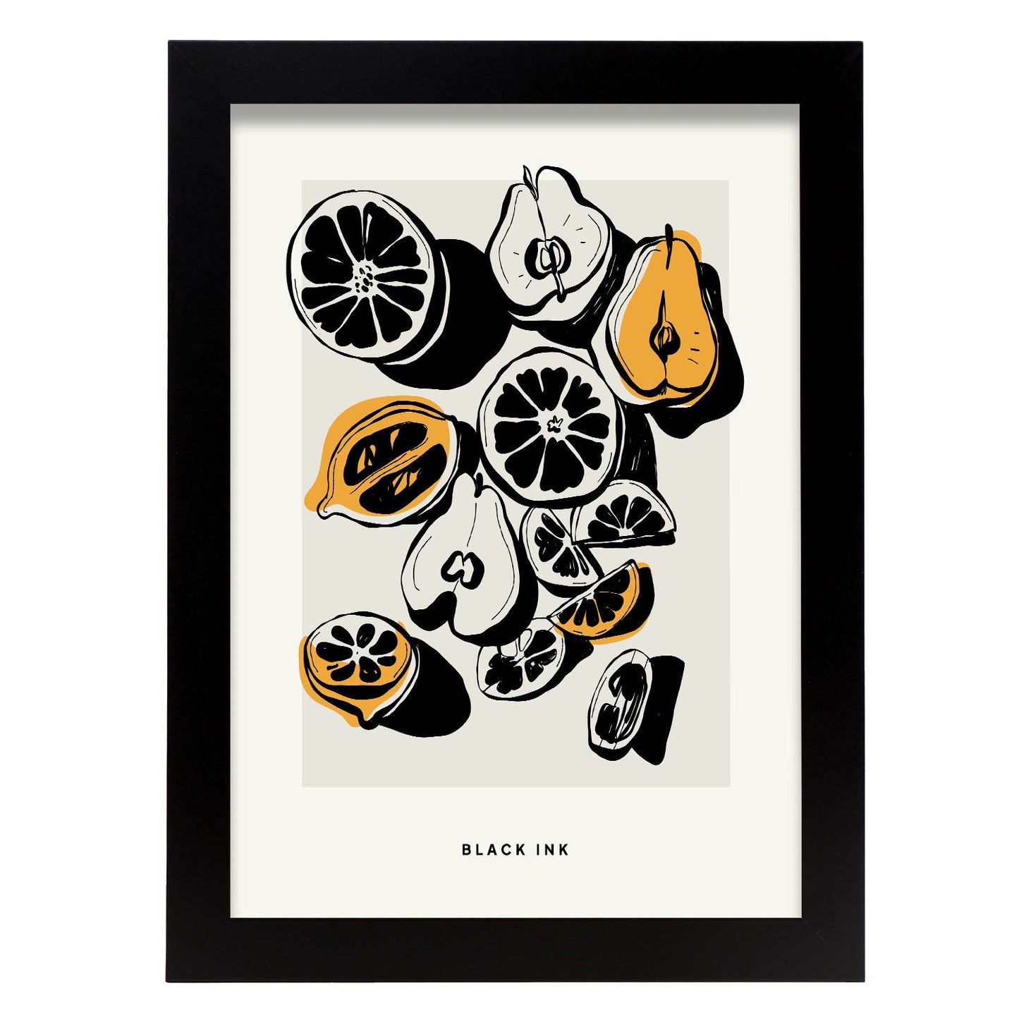Lemons and Pears-Artwork-Nacnic-A4-Sin marco-Nacnic Estudio SL