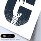 Letra G con bosque y montañas. Naturaleza.Posters de letras con diseño.-Artwork-Nacnic-Nacnic Estudio SL