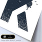 Letra K con bosque, globos y montañas. Naturaleza.Posters de letras con diseño.-Artwork-Nacnic-Nacnic Estudio SL