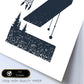 Letra Z con bosque y montañas. Naturaleza.Posters de letras con diseño.-Artwork-Nacnic-Nacnic Estudio SL
