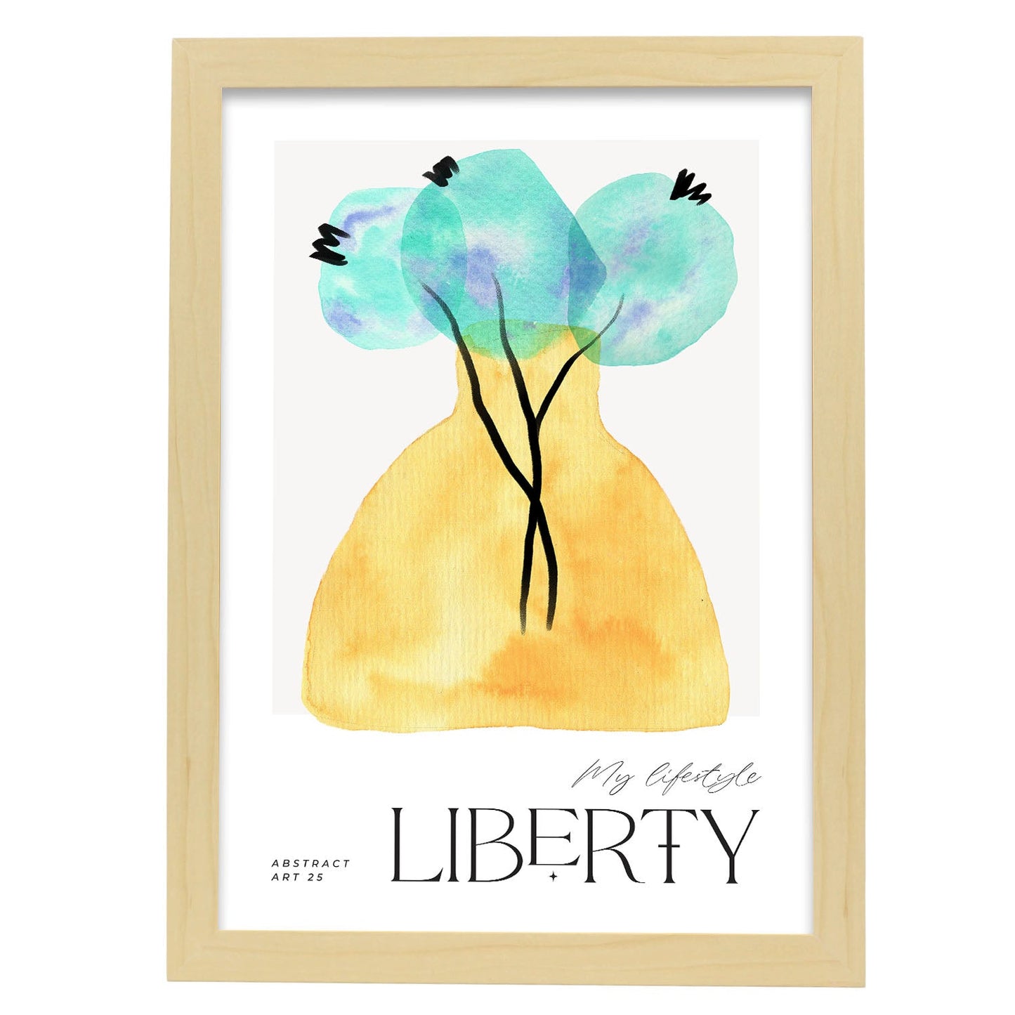 Liberty-Artwork-Nacnic-A3-Marco Madera clara-Nacnic Estudio SL