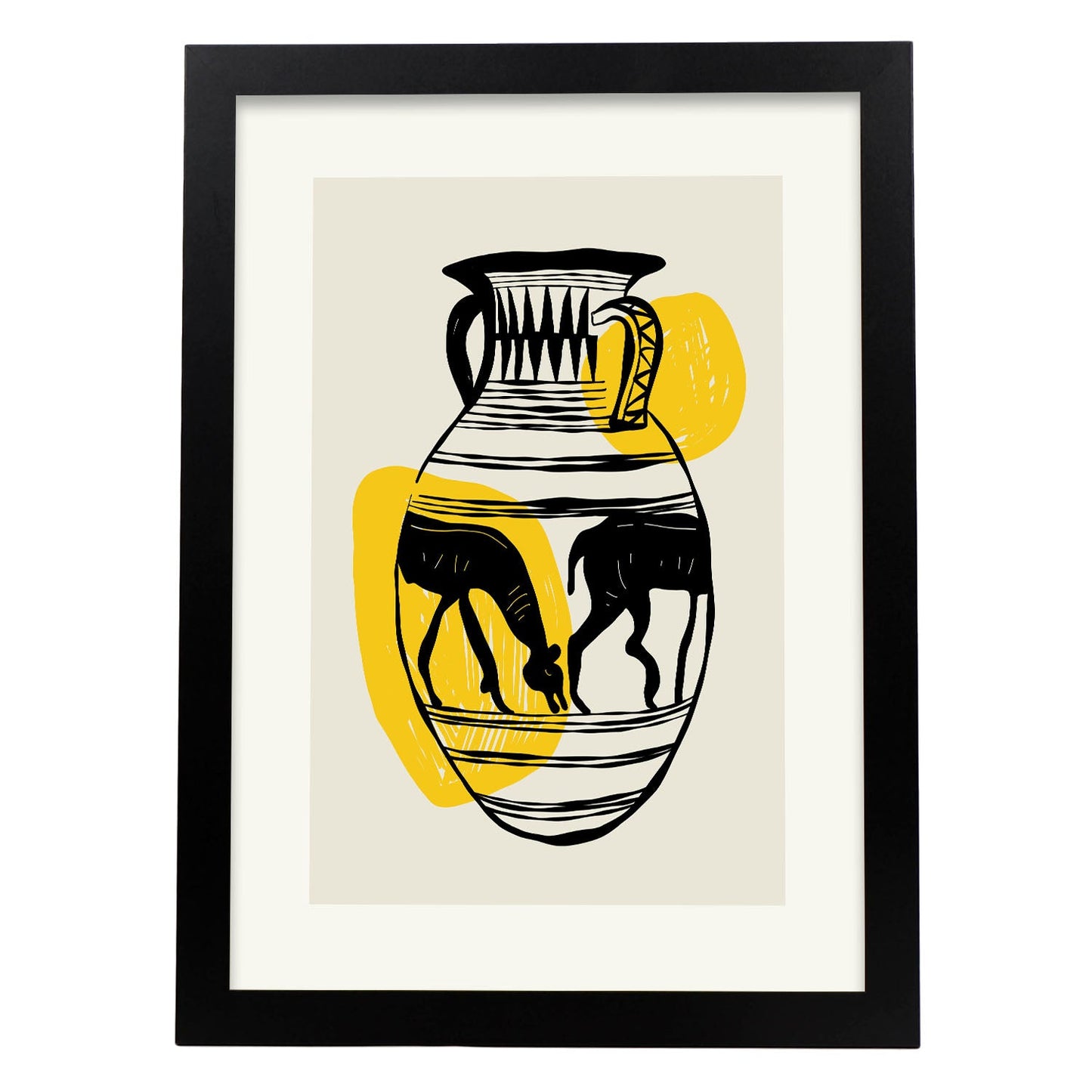 Llama Vase-Artwork-Nacnic-A3-Sin marco-Nacnic Estudio SL