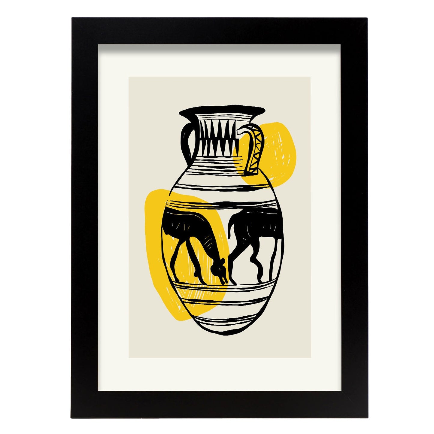 Llama Vase-Artwork-Nacnic-A4-Sin marco-Nacnic Estudio SL