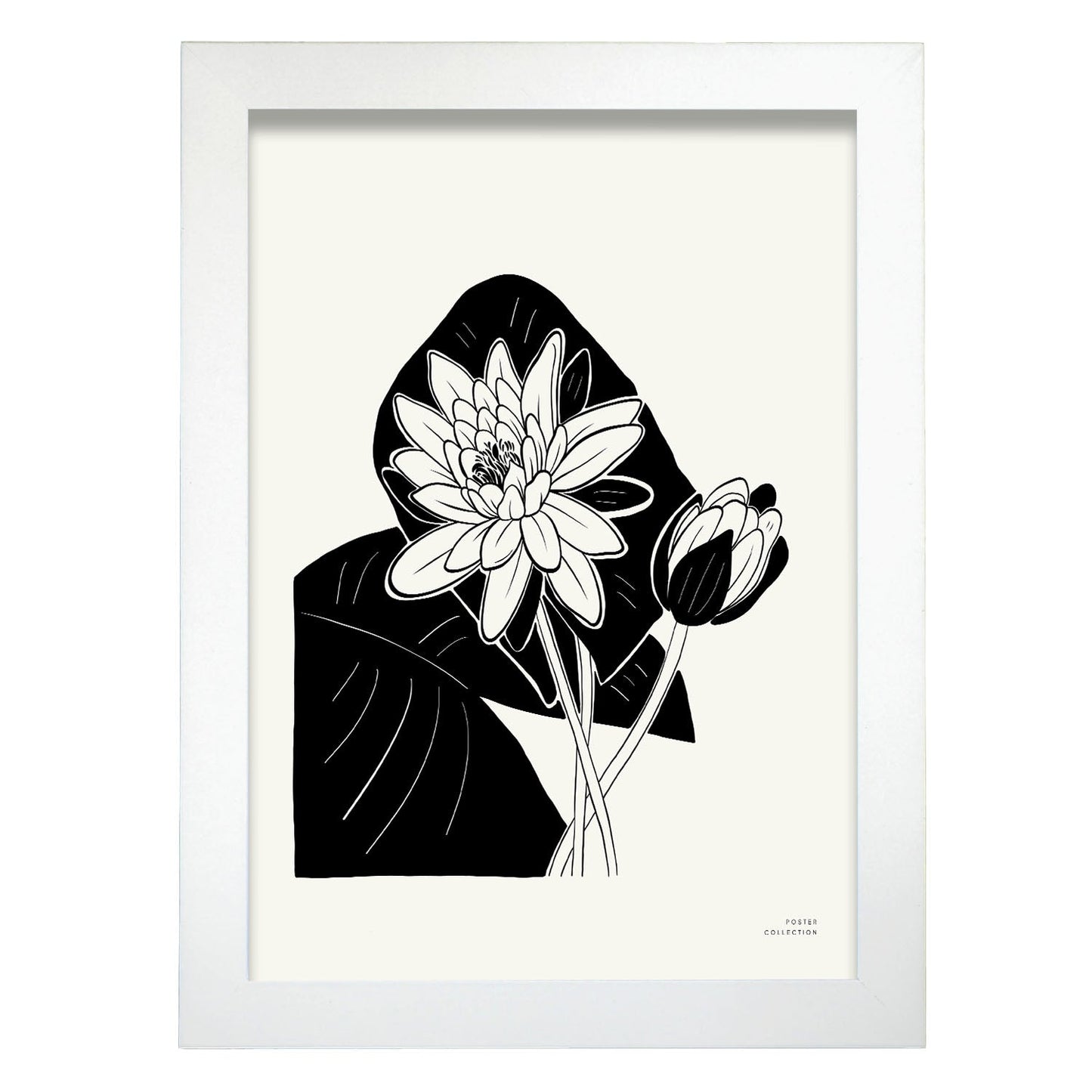 Lotus Floweres-Artwork-Nacnic-A4-Marco Blanco-Nacnic Estudio SL