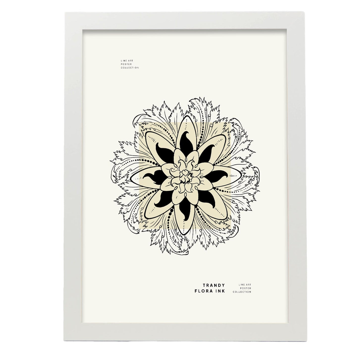 Mandala Flower-Artwork-Nacnic-A3-Marco Blanco-Nacnic Estudio SL