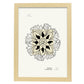 Mandala Flower-Artwork-Nacnic-A3-Marco Madera clara-Nacnic Estudio SL