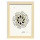 Mandala Flower-Artwork-Nacnic-A4-Marco Madera clara-Nacnic Estudio SL