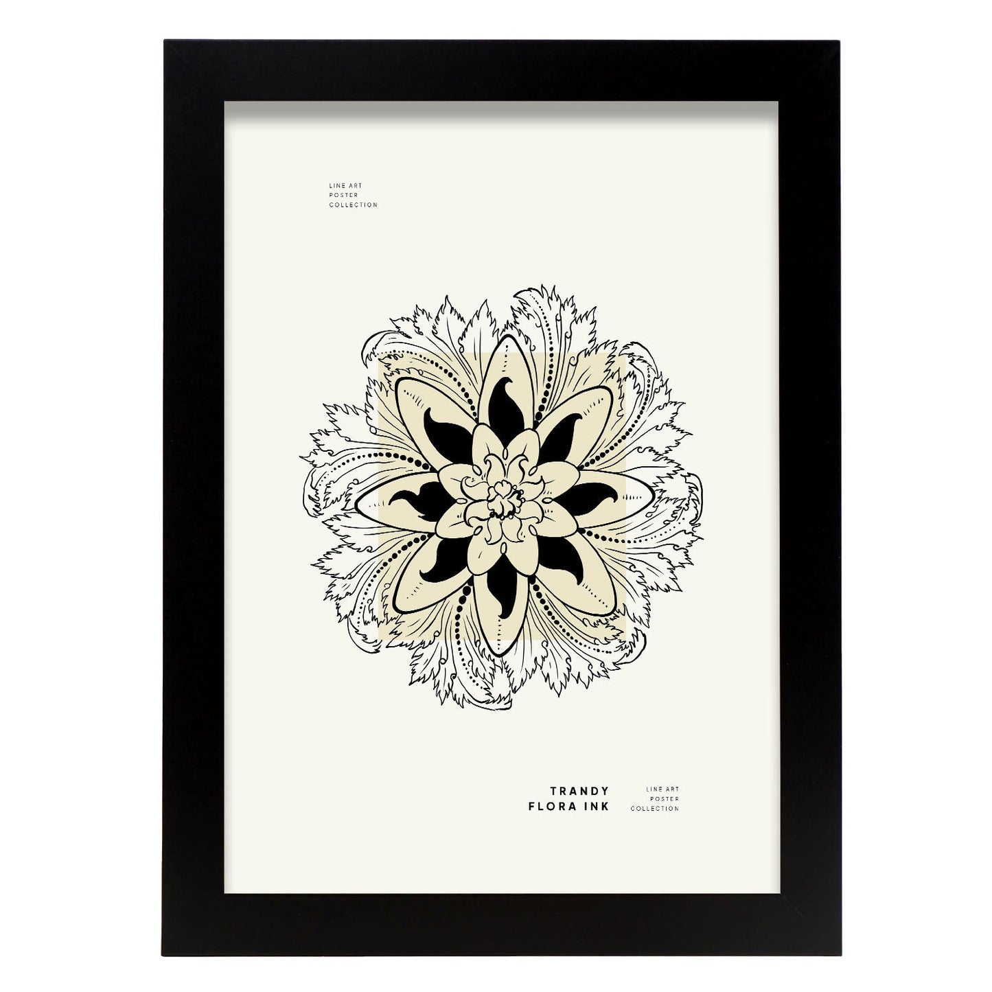 Mandala Flower-Artwork-Nacnic-A4-Sin marco-Nacnic Estudio SL