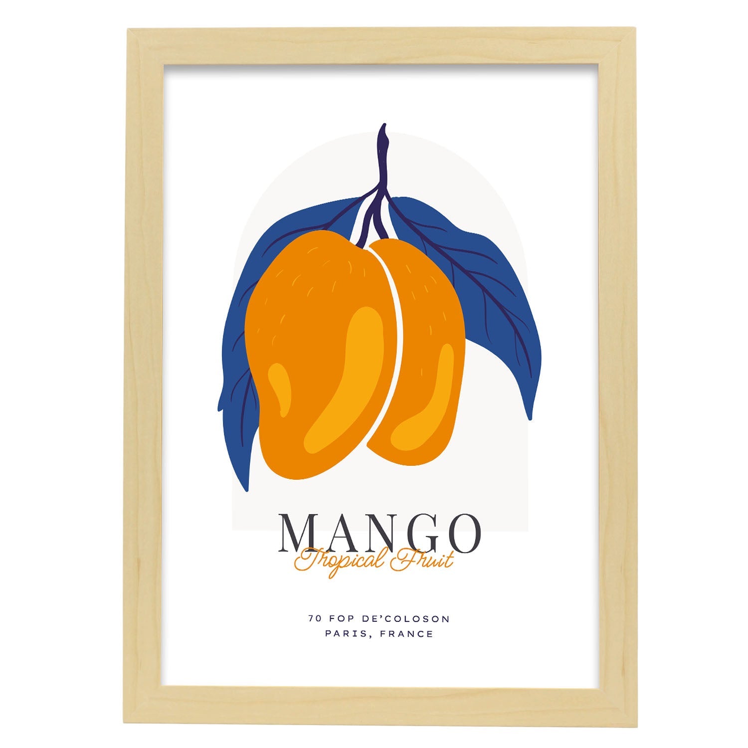 Mango-Artwork-Nacnic-A3-Marco Madera clara-Nacnic Estudio SL