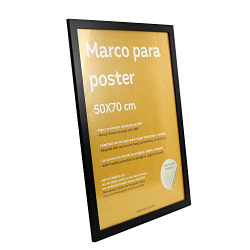 Marco Negro tamaño 50x70cm. Marco Negro para Fotos, Posters, Diplomas,-Nacnic-Nacnic Estudio SL