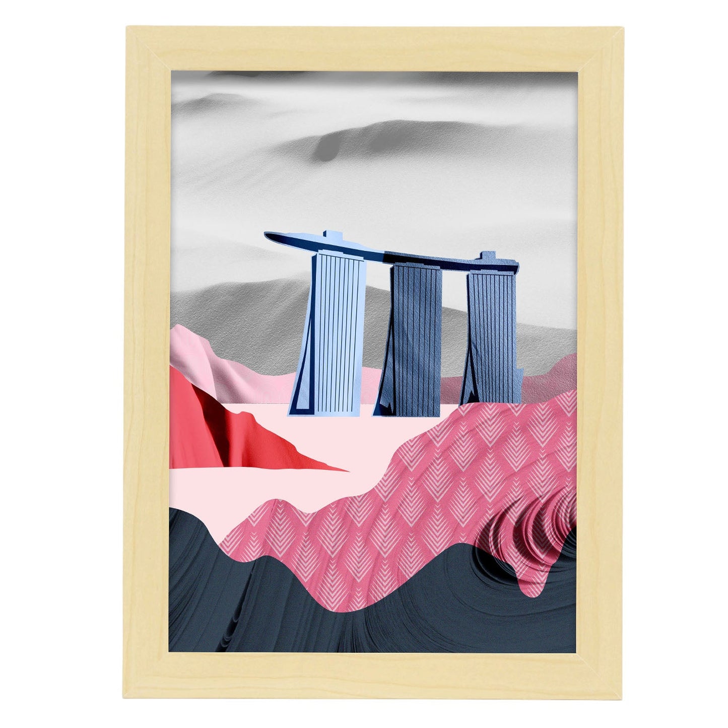 Marina Bay Sands-Artwork-Nacnic-A4-Marco Madera clara-Nacnic Estudio SL
