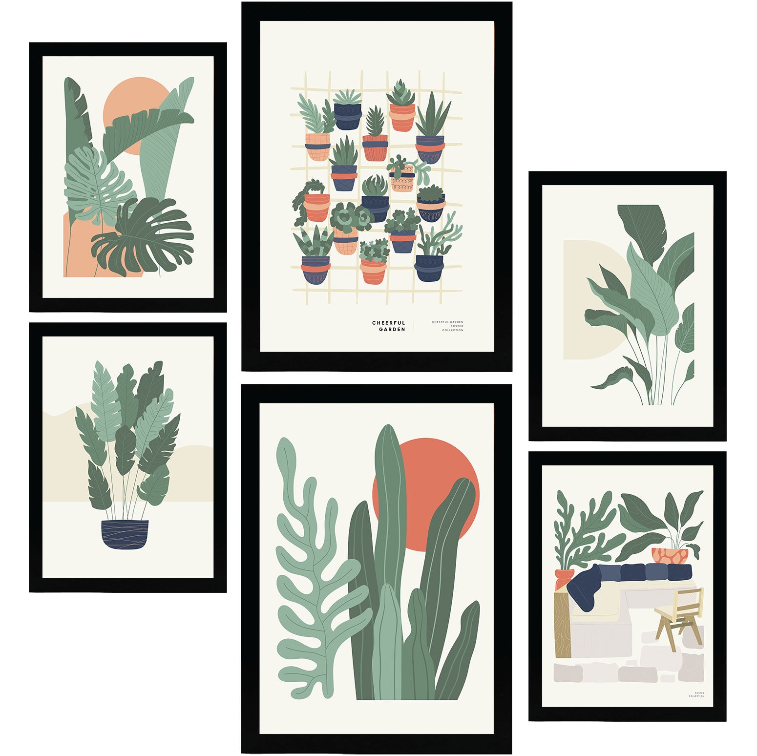 Minimalism Posters in Pastel Colours. Desert Plants.-Artwork-Nacnic-Nacnic Estudio SL