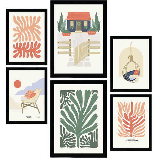 Minimalism Posters in Pastel Colours. Vacation House.-Artwork-Nacnic-Nacnic Estudio SL