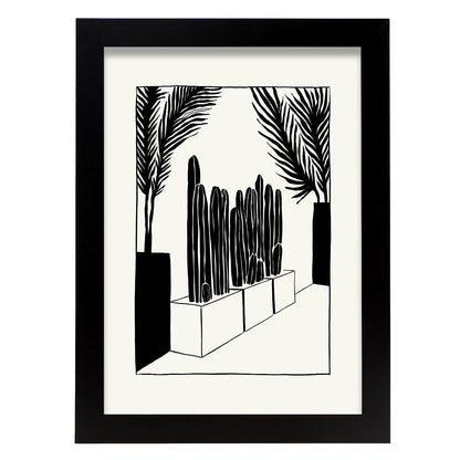 Modern Cactus-Artwork-Nacnic-A4-Sin marco-Nacnic Estudio SL