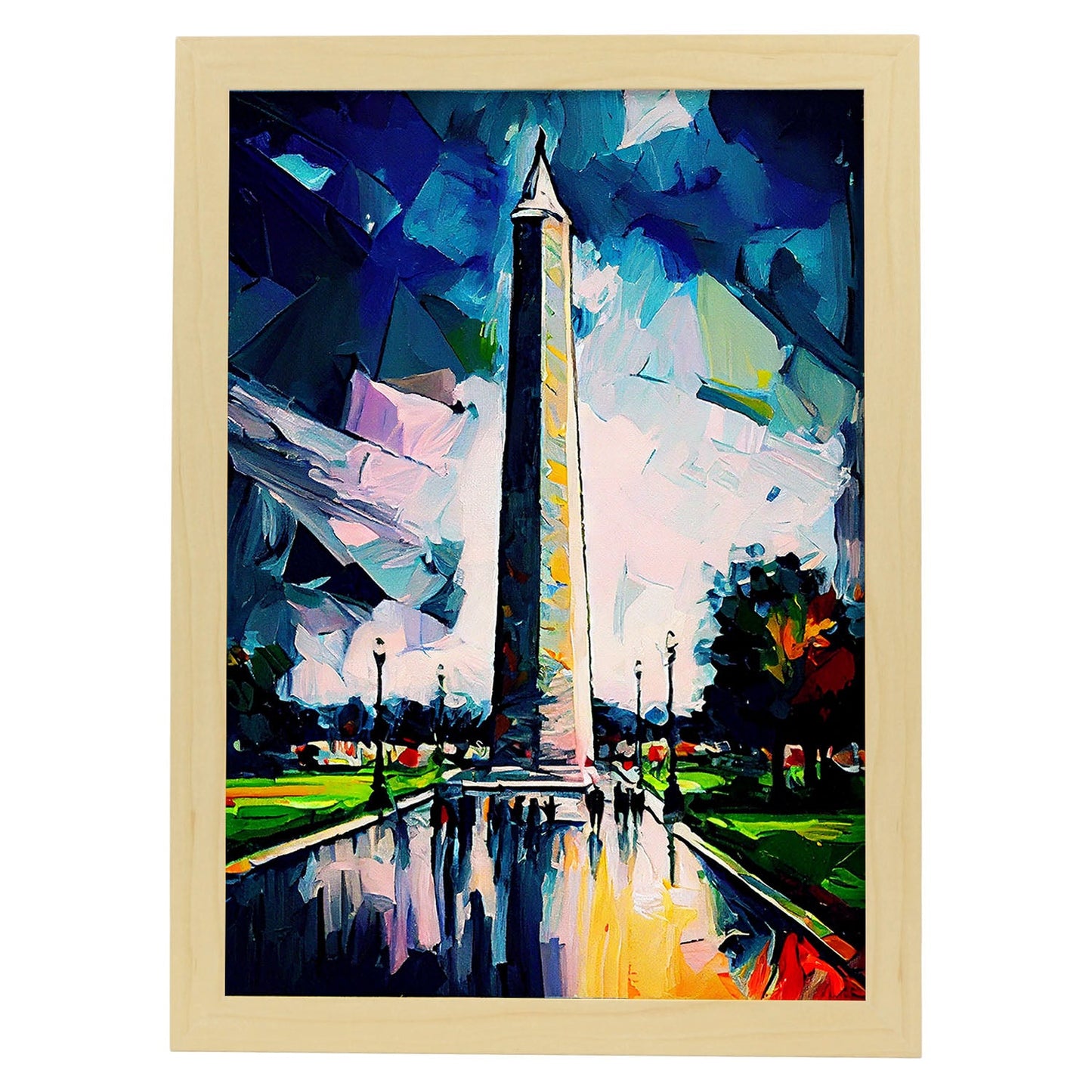 Monumento Nacnic Washington Washington D.C.-Artwork-Nacnic-A4-Marco Madera clara-Nacnic Estudio SL
