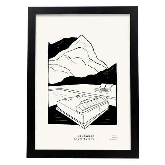 Mountain Backyard-Artwork-Nacnic-A3-Sin marco-Nacnic Estudio SL