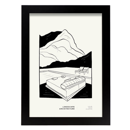 Mountain Backyard-Artwork-Nacnic-A4-Sin marco-Nacnic Estudio SL