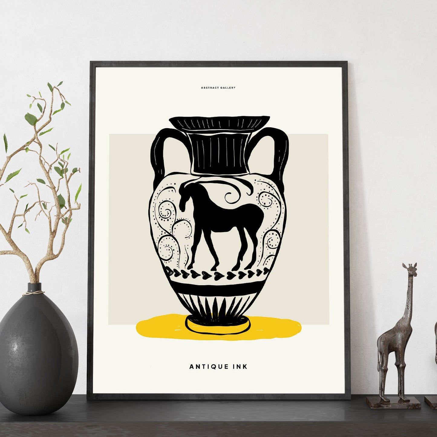 Mountain Goat Vase-Artwork-Nacnic-Nacnic Estudio SL