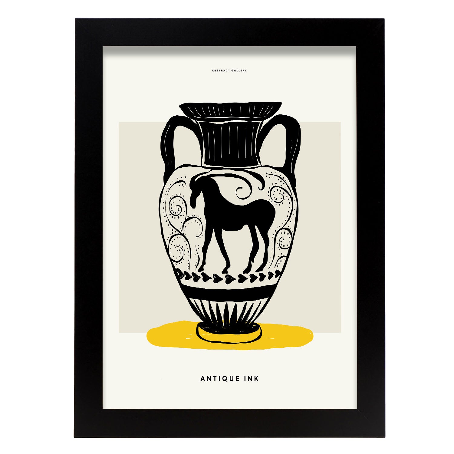 Mountain Goat Vase-Artwork-Nacnic-A4-Sin marco-Nacnic Estudio SL