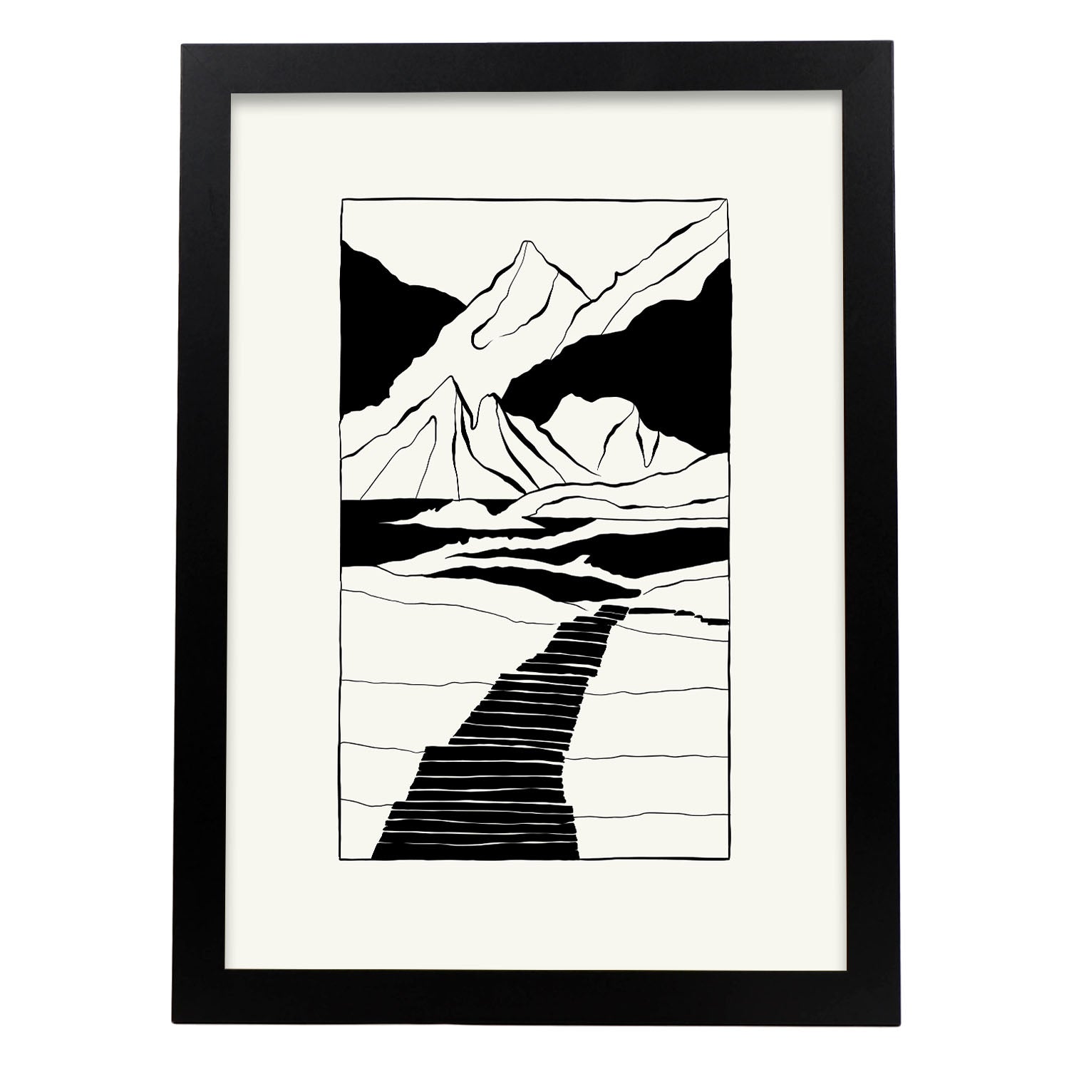 Mountain Pavement-Artwork-Nacnic-A3-Sin marco-Nacnic Estudio SL