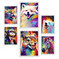 Nacnic Set Abstracto de Animales_1 Laminas para Dormitorio