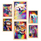 Nacnic Set Abstracto de Animales_1 Laminas para Dormitorio