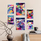 Conjunto Abstracto de Animales Nacnic_3, Láminas para Dormitorio