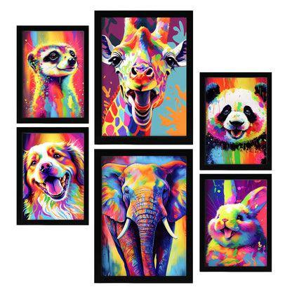 Conjunto de Láminas Nacnic Animales Abstractos_4