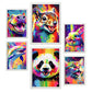 Set Abstracto de Animales Nacnic - Láminas para Dormitorio