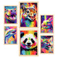 Set Abstracto de Animales Nacnic - Láminas para Dormitorio
