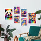 Set Abstracto de Animales Nacnic - Láminas para Dormitorio