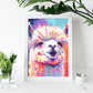 Lámina Nacnic de Alpaca Sonriente en Estilo Lisa Fran Abstracto