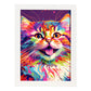 Lamina Nacnic de Gato Sonriente Abstracto Estilo Lisa Fran