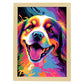 Lámina Abstracta de Perro Sonriente al Estilo Lisa Fran Nacnic