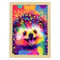 Lamina Abstracta de Erizo Sonriente en Estilo Lisa Fran de Nacnic