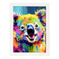 Lámina Nacnic Abstracto Koala Sonriente Estilo Lisa Fran