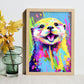 Lámina Nacnic de Nutria Sonriente en Estilo Lisa Fran Abstracto