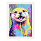 Lámina Nacnic de Nutria Sonriente en Estilo Lisa Fran Abstracto