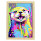 Lámina Nacnic de Nutria Sonriente en Estilo Lisa Fran Abstracto