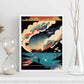 Nacnic Abstract Surreal Ukiyo 10. estampados de arte estético de pared para el diseño de dormitorio o sala de estar.-Artwork-Nacnic-Nacnic Estudio SL