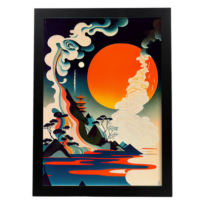 Nacnic Abstract Surreal Ukiyo 12. estampados de arte estético de pared para el diseño de dormitorio o sala de estar.-Artwork-Nacnic-A4-Sin marco-Nacnic Estudio SL