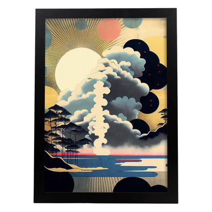 Nacnic Abstract Surreal Ukiyo 15. estampados de arte estético de pared para el diseño de dormitorio o sala de estar.-Artwork-Nacnic-A4-Sin marco-Nacnic Estudio SL