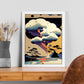 Nacnic Abstract Surreal Ukiyo 1. estampados de arte estético de pared para el diseño de dormitorio o sala de estar.-Artwork-Nacnic-Nacnic Estudio SL