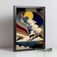 Nacnic Abstract Surreal Ukiyo 23. estampados de arte estético de pared para el diseño de dormitorio o sala de estar.-Artwork-Nacnic-Nacnic Estudio SL