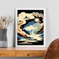 Nacnic Abstract Surreal Ukiyo 30. estampados de arte estético de pared para el diseño de dormitorio o sala de estar.-Artwork-Nacnic-Nacnic Estudio SL