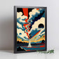 Nacnic Abstract Surreal Ukiyo 36. estampados de arte estético de pared para el diseño de dormitorio o sala de estar.-Artwork-Nacnic-Nacnic Estudio SL